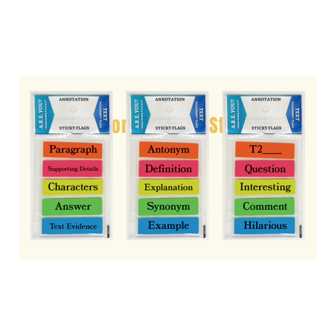 Set of Annotation Tabs (comes with all three tabs) per set